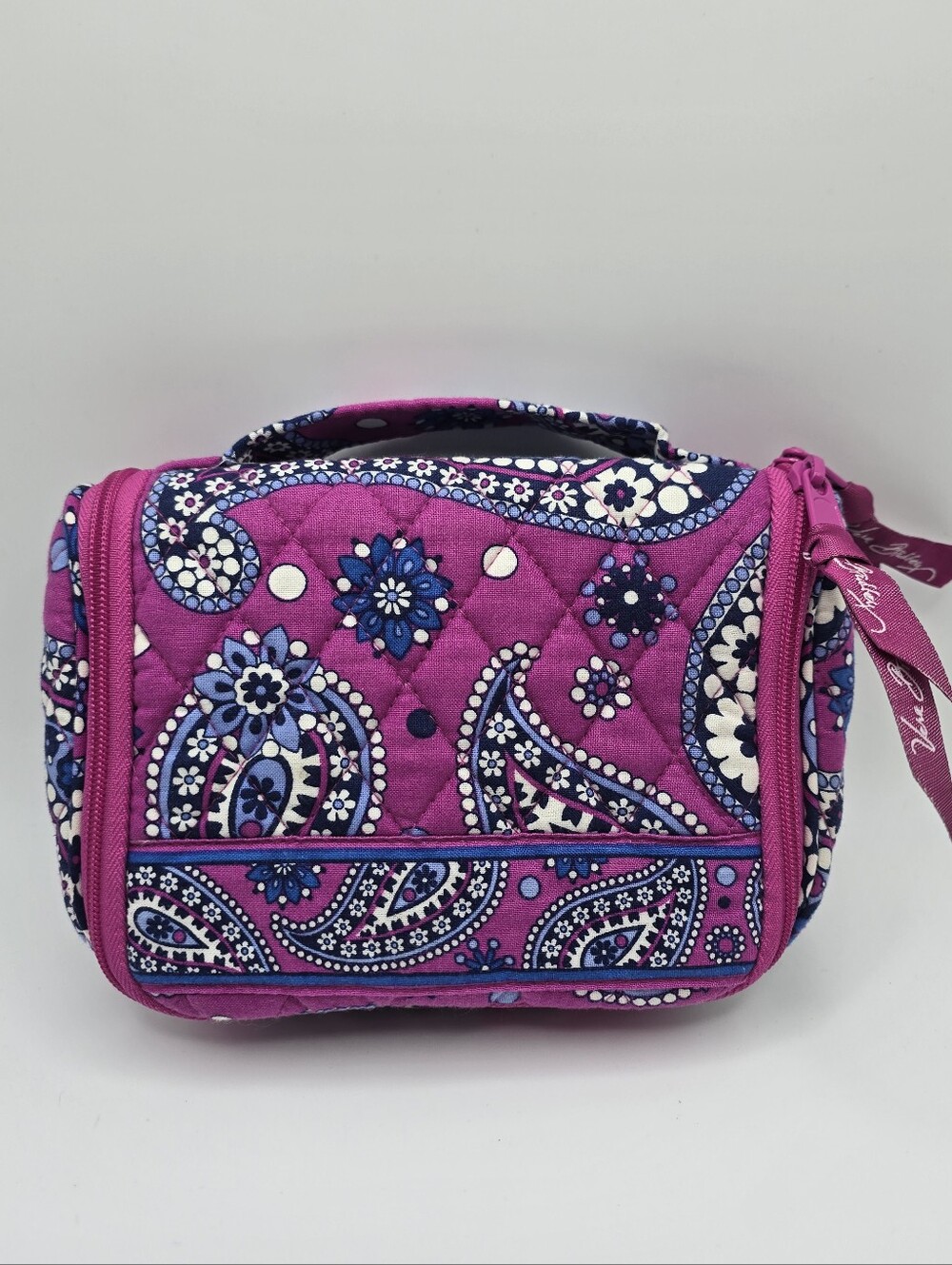 Vera Bradley Boysenberry Mini Hanging Travel Organizer Cosmetic Toiletry Bag